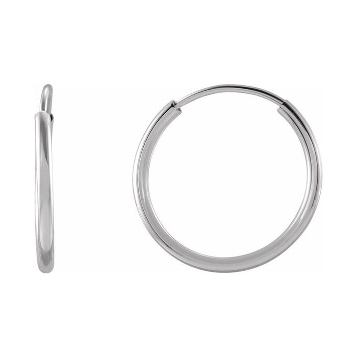 Flexible Endless Tube Hoop Earrings