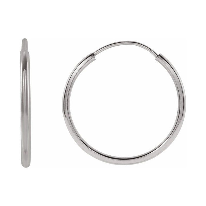 Flexible Endless Tube Hoop Earrings