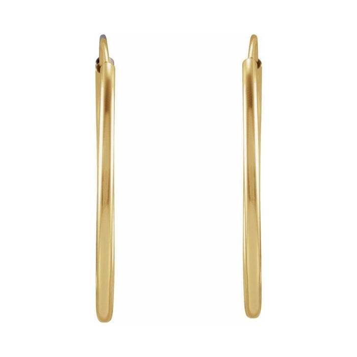 Flexible Endless Tube Hoop Earrings