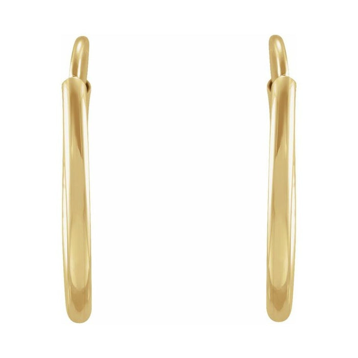 Flexible Endless Tube Hoop Earrings