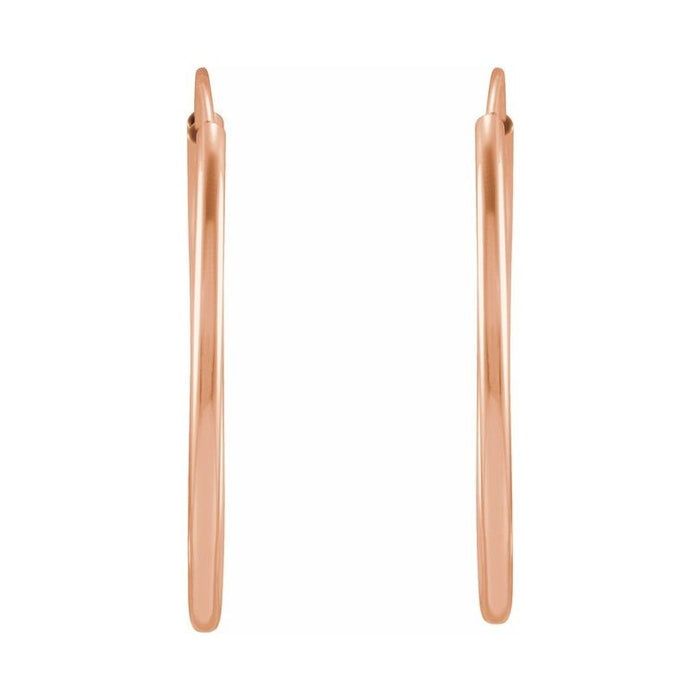 Flexible Endless Tube Hoop Earrings