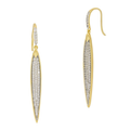 Freida Rothman Petals and Pave Large Hook Earring