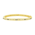 Freida Rothman Signature Mini Stud Bezel Stone Eternity Hinge Bangle