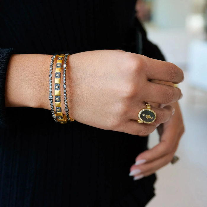 Freida Rothman Signature Mixed Shape Bangle