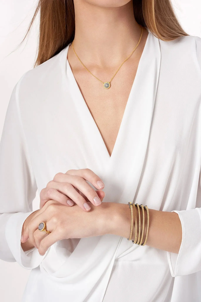 Freida Rothman Signature Reimagined Nautical Button Necklace