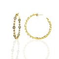 Freida Rothman Signature Teardrop Hoop Earring