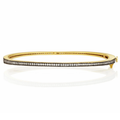 Freida Rothman Signature Thin Pave Hinge Bangle