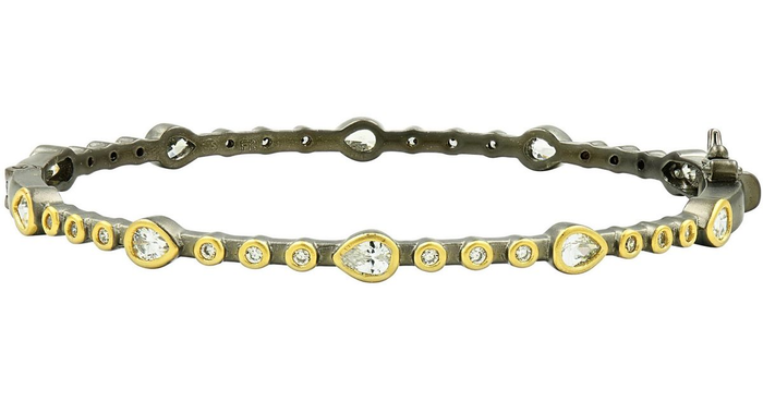 Freida Rothman Teardrop Station Hinge Bangle