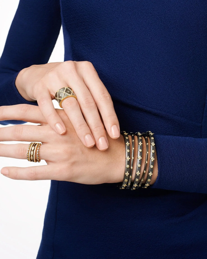 Freida Rothman Thin Bezel Stacking Bangle