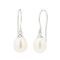 Freshwater Pearl Earrings in Sterling Silver (8mm)