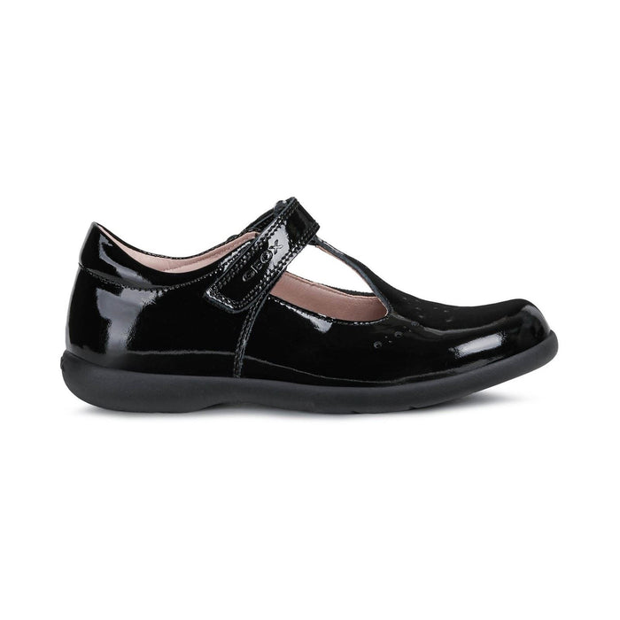Geox Naimara Leather Black Patent Shoes