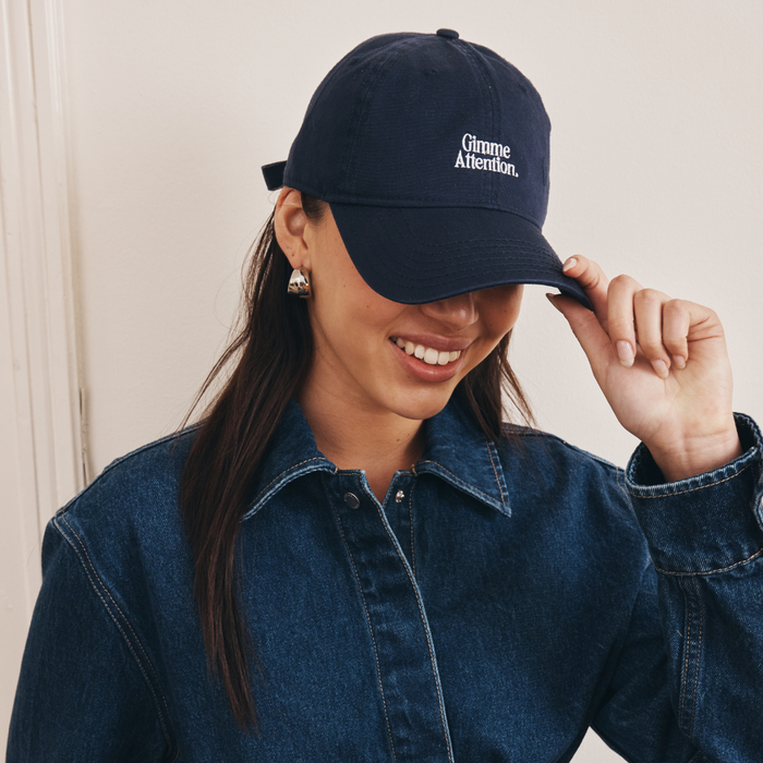 Gimme Attention Hat (Navy/White)