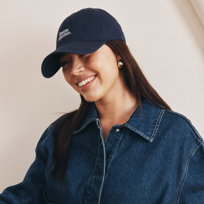 Gimme Attention Hat (Navy/White)
