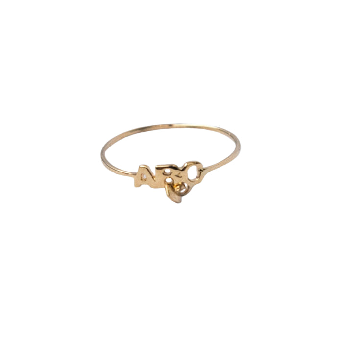 Anel em Ouro 18k Modelo Formatura ABC / 18k Gold Ring ABC Graduation Model - Ricca Jewelry
