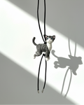 Gray Tabby Cat Wool Charm - Woobbi