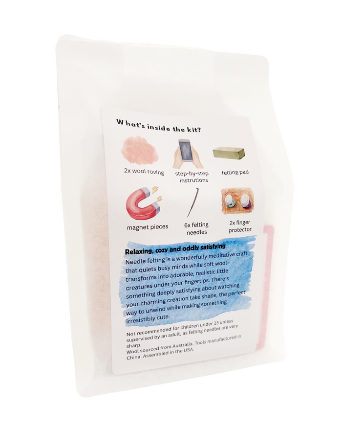 Baby Carrot DIY Wool Felt Magnet Kit - Woobbi