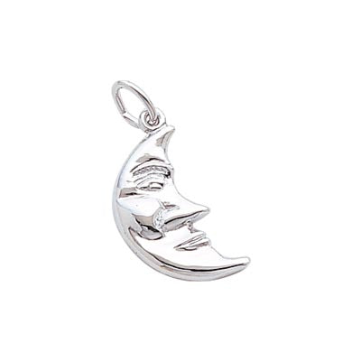 Half Moon Charm in Sterling Silver