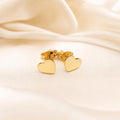 Heart Earrings in 18K Gold
