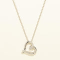 Heart Necklace in Sterling Silver with Diamonds (.03ct tw)