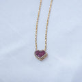 Pingente em Ouro 18k Modelo Coração Chuveirinho com Zircônia / 18k Gold Pendant Heart Model Shower with Zirconia - Ricca Jewelry