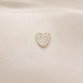 Heart Pendant with Cubic Zirconia in 18K Gold