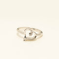 Heart Ring in Sterling Silver with Diamonds (1/20ct tw)