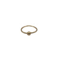Hoop Piercing with Ball in 18K Gold