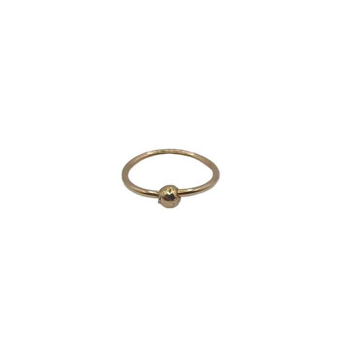 Hoop Piercing with Ball in 18K Gold