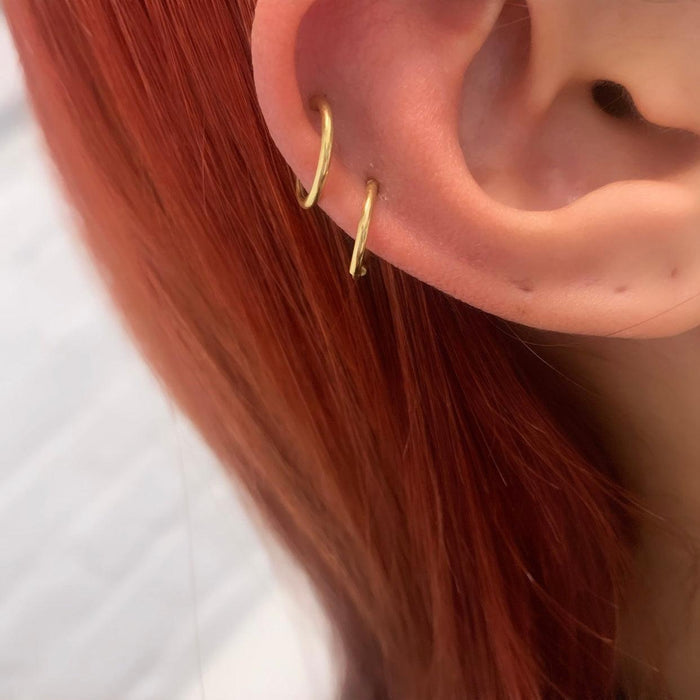 Hoop Plain in 18K Gold