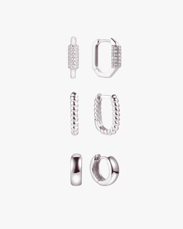 Huggie Stack Pack (Silver)