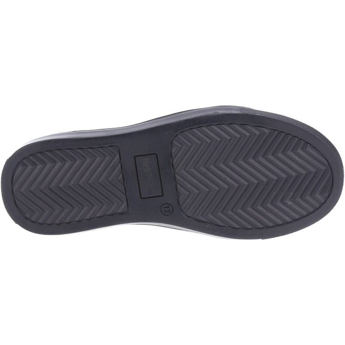 Hush Puppies Sam Senior Leather Black Lace-Up Shoes