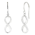 Infinity Drop Earrings in Sterling Silver