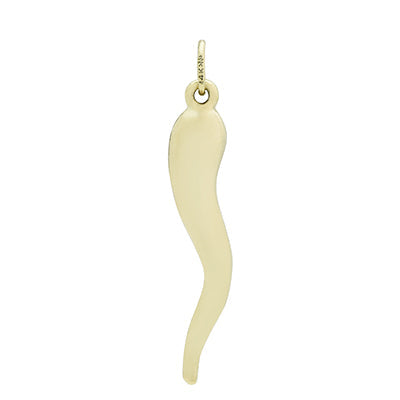 Italian Horn Charm in 14kt Yellow Gold
