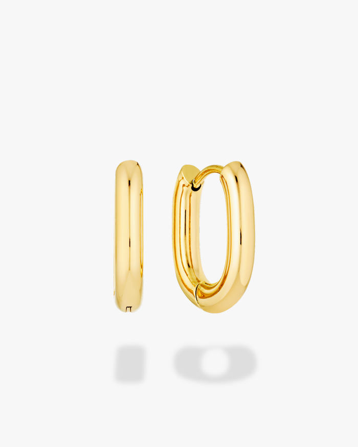 Jane Oval Huggies (Gold)