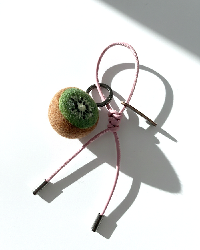 Kiwi Wool Bag & Keychain Charm - Woobbi