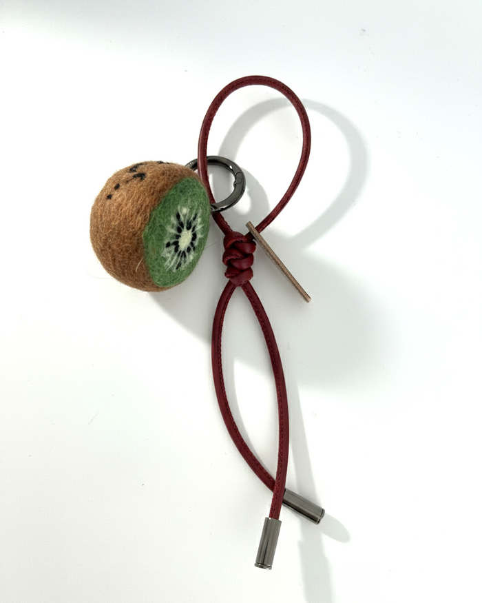 Kiwi Wool Bag & Keychain Charm - Woobbi