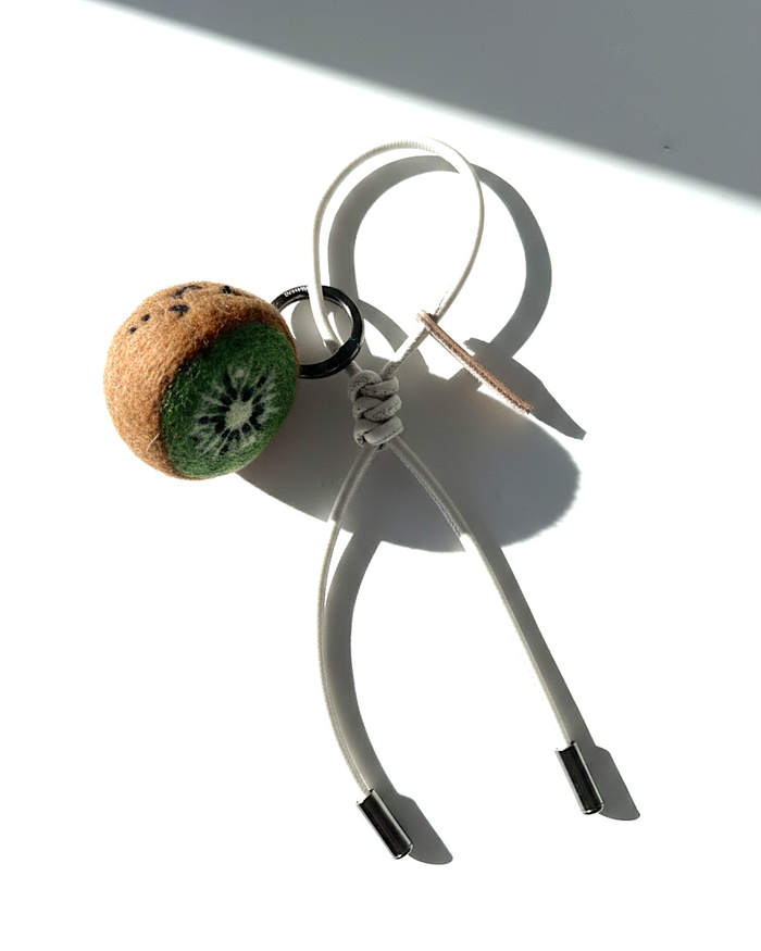 Kiwi Wool Bag & Keychain Charm - Woobbi