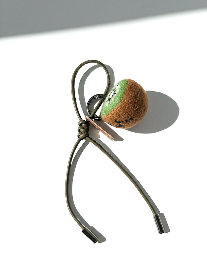 Kiwi Wool Bag & Keychain Charm - Woobbi
