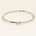 Knot Bangle Bracelet in Sterling Silver