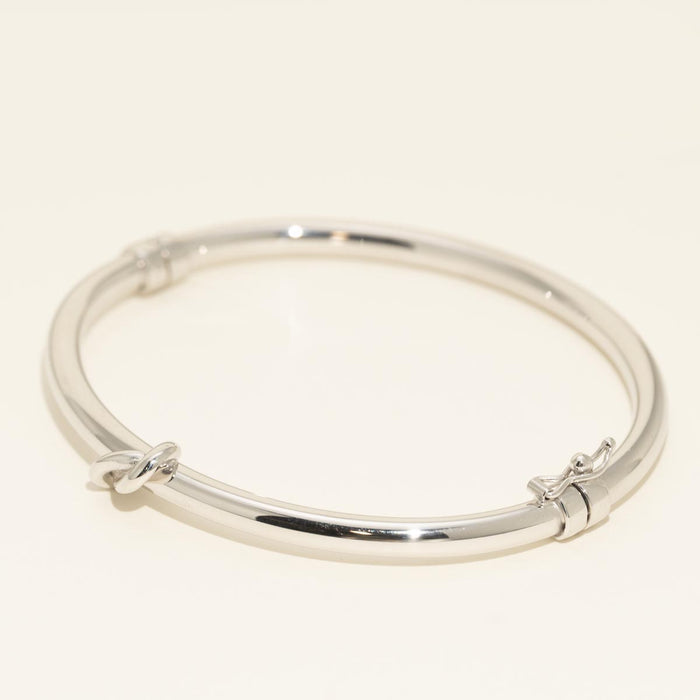 Knot Bangle Bracelet in Sterling Silver