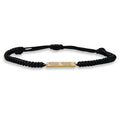 Lands Collection Earth Diamond Silk Cord Bracelet in Yellow Modern Electrum (1/20ct tw)