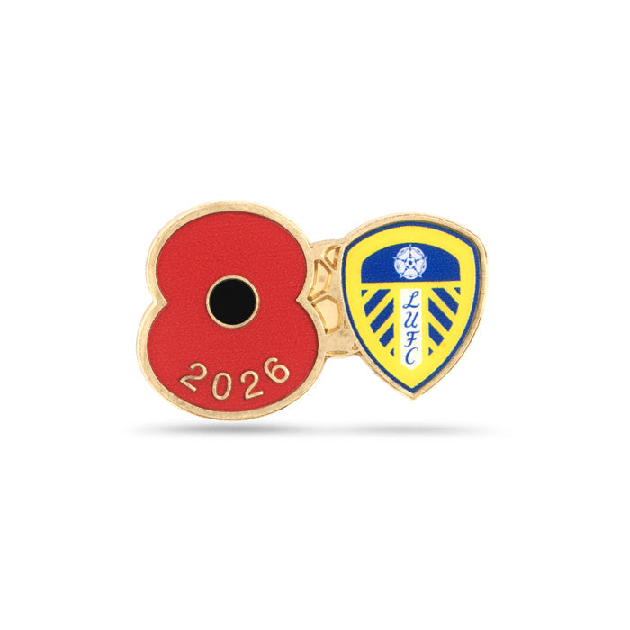 Leeds United Poppy Football Pin 2026