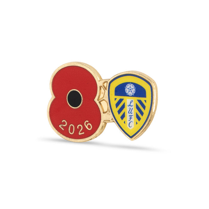 Leeds United Poppy Football Pin 2026