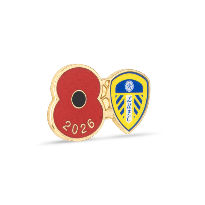 Leeds United Poppy Football Pin 2026