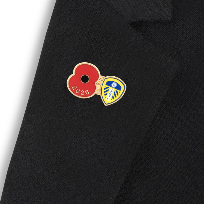 Leeds United Poppy Football Pin 2026