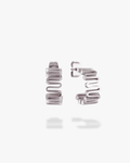 Leigh Wavy Hoops (Silver)