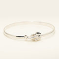 Lobster Bangle Bracelet in Sterling Silver