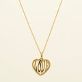 Love Heart Necklace in 10kt Yellow Gold