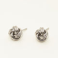 Love Knot Stud Earring in Sterling Silver