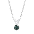 Maine Green Tourmaline Necklace in Sterling Silver